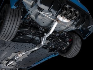 Honda Civic Type R Performance Exhaust - AWE Tuning - Cat Back Track Edition w/ Triple Diamond Black Tips - Diamond Black - 2023+